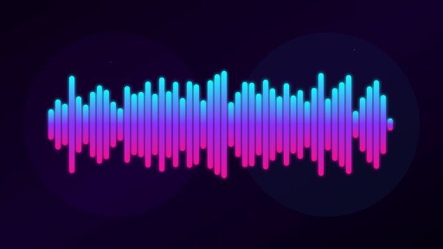 Digital Audio Sound Wave Equalizer Music Tech Background