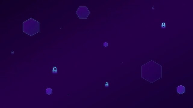 Futuristic Cyber Security Data Protection Motion Graphics