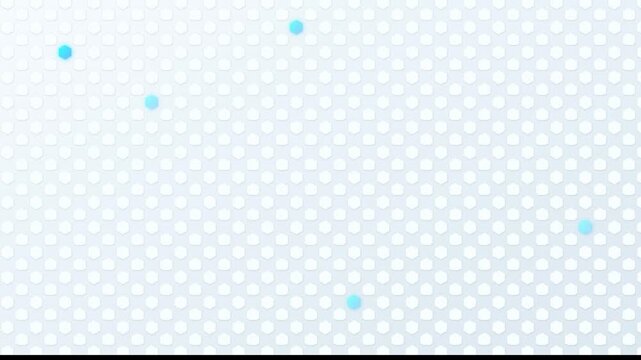 Futuristic White Hex Tech Surface Animated Background