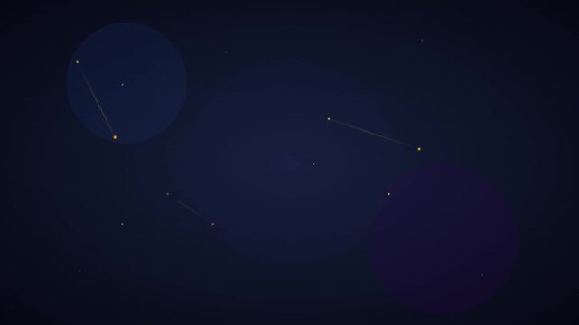 high tech glowing particle network abstract animation