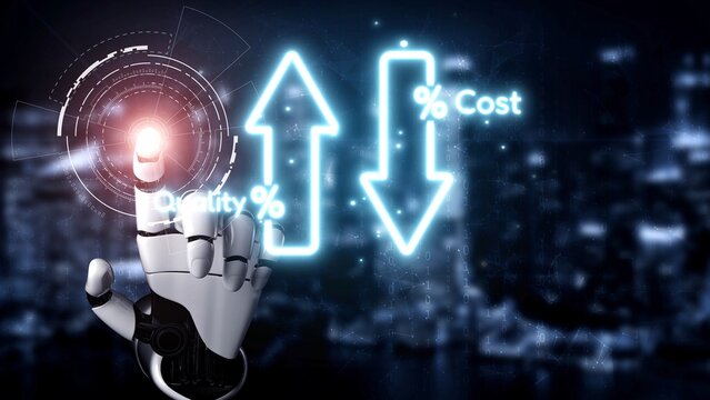 Business concept showing cost reduction and quality increase using Lean, Six Sigma, and Total Quality Management (TQM) to enhance efficiency, value, and customer satisfaction. Muxer