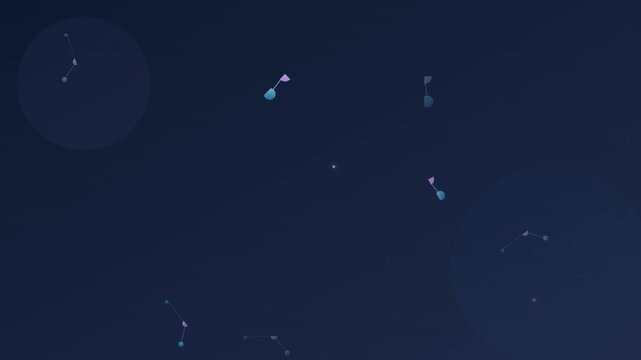 abstract molecule scientific research tech vector animation