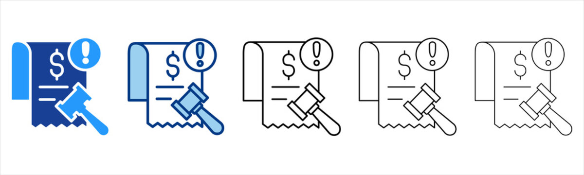 Retribution   Icon In Different Color And Outline Style 