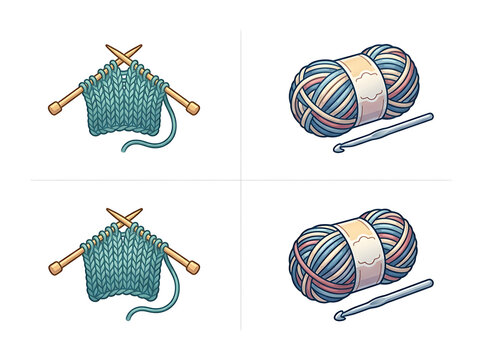 Blue fishing net with floaters on white background.