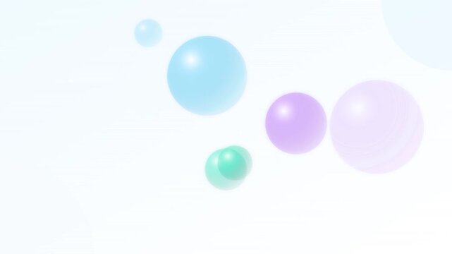 modern abstract floating spheres technology vector background
