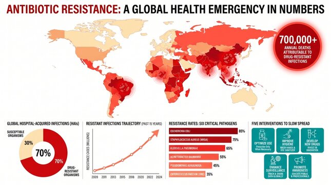Antibiotic resistance: global AMR burden and drug-resistant infections