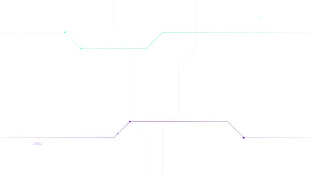 modern flat tech vector circuitry network animation
