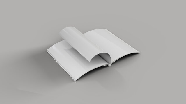 Isolated image magazine potrait