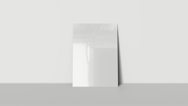 Isolated image brochure one fold a4