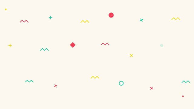 playful abstract  Memphis style vector motion background