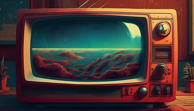 the visual representation of a lost signal on an outdated television screen with static interference