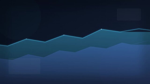 Professional Corporate Blue Stock Market Chart Background Slide