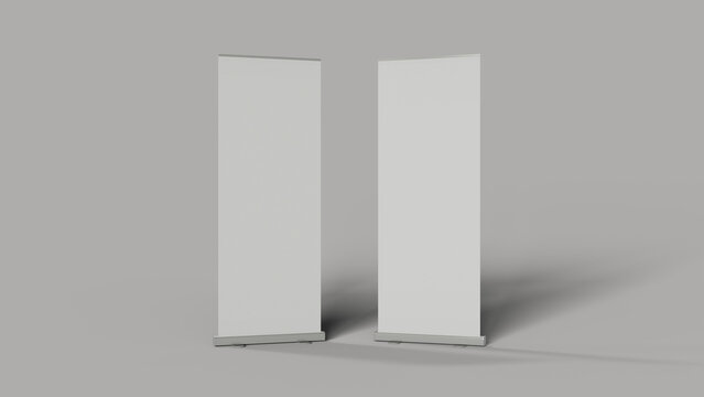 Isolated image roll banner