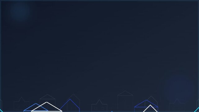 real estate home housing blue gray animation