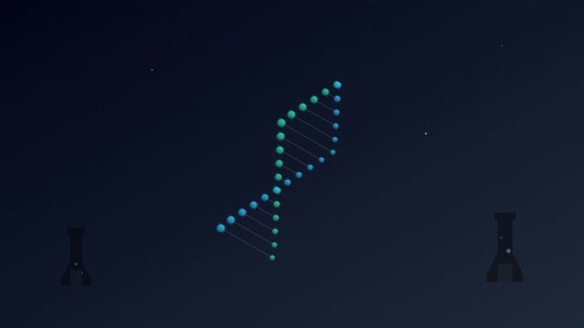 research laboratory beaker science dna vector style