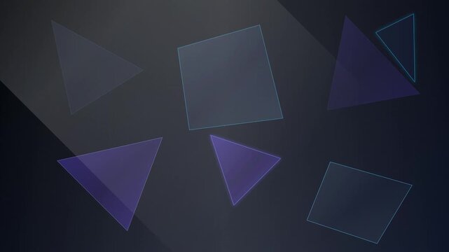sharp polygon shards abstract geometric dark animation