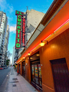 El Cuartito Pizzeria in Buenos Aires city Argentina