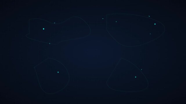 advanced digital connectivity world map tech background