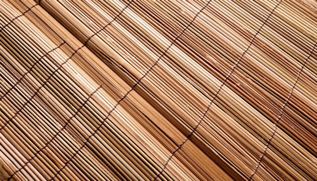 Background Texture Of A Light Bamboo Mat