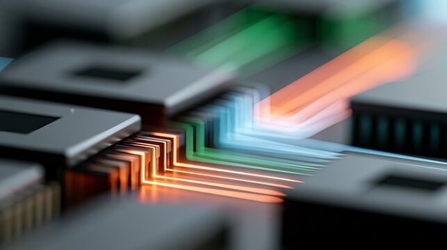 advanced memory stacks integrated with ai processors and data pathways