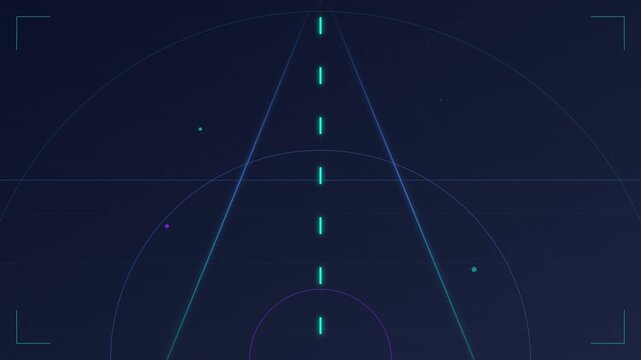Autonomous Vehicle Technology Abstract Vector Background