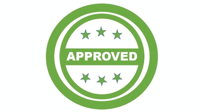Approved QC Passed Seals with Stars Check Marks and Overlay Animation Elements