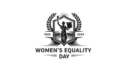 Women's Equality Day Emblem with Statue of Liberty Illustration © Lemah