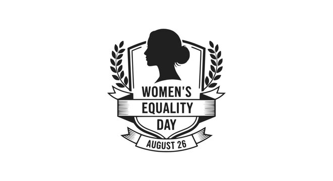 Women's Equality Day Emblem with Female Silhouette