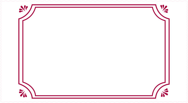Vintage silent film title card frame with magenta border