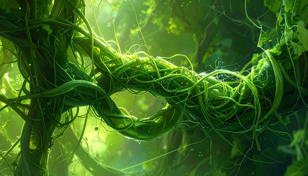 Green vines nature