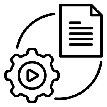 execution outline icon
