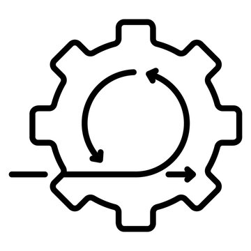 business agility outline icon