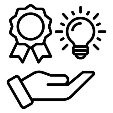 intangible asset outline icon