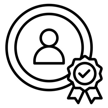 trust worthiness outline icon