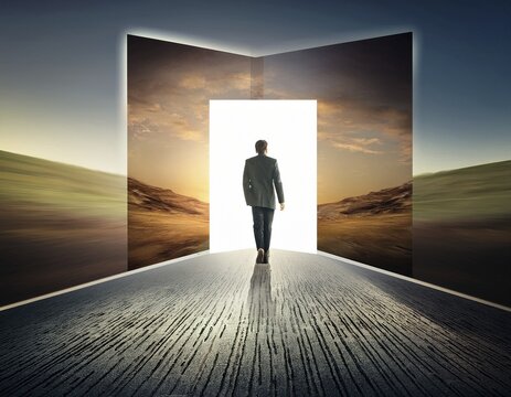 The meaning of life. Concept of Positive Mind Concept. Enjoying Life Concept, AI generated