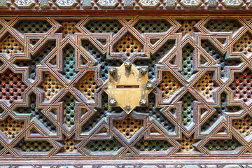Obraz premium Ornate Wooden Lattice - Fez, Morocco