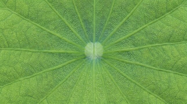 tekstur close up detail daun teratai hijau yang cerah