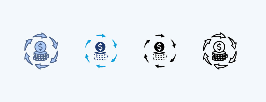 Rcm Multiple Icon Illustration Vector