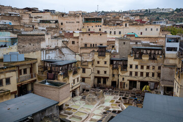 Fototapeta premium Sidi Moussa Tannery - Fez, Morocco