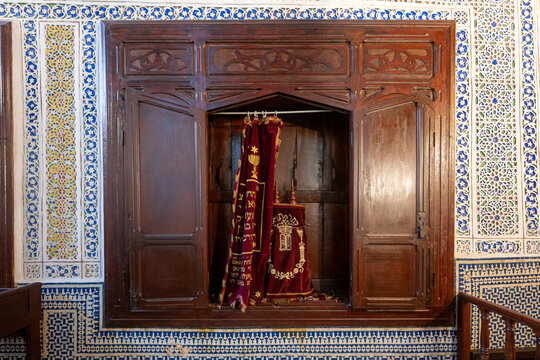 Torah Ark at Ibn Danan Synagogue - Fez, Morocco