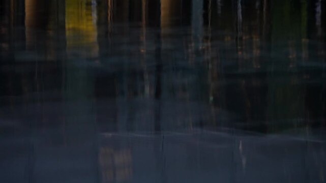揺れる水面の風景