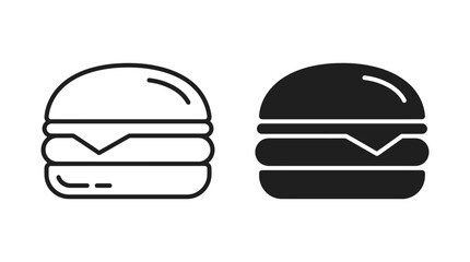 Fototapeta premium Hamburgers Presented Graphically