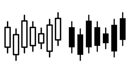Obraz premium Financial Chart Action in Neutral Environment