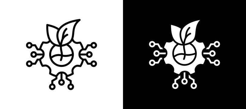 Green Technology lineglyph icon