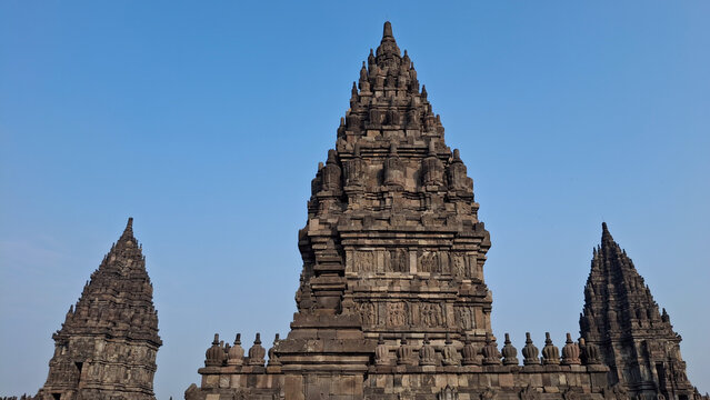 Yogyakarta, Indonesia - June 02, 2026: Archaeologi Heritage ite of Hinddu Temple showing scarttered temple stone and historical structures