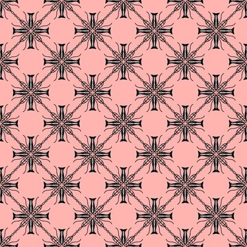 Minimal abstract seamless fabric artwork