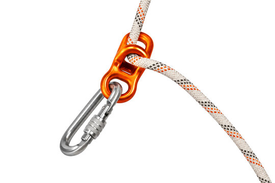 Close-Up of Climbing Gear and Safety Equipment