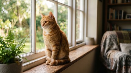 cat on the window sill © Ryan