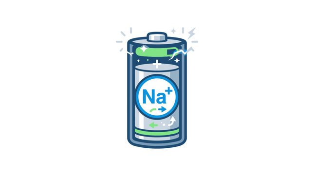 Sodium Ion Battery Icon