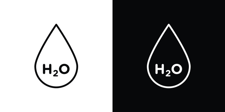 H2o icon set designs. vector illustration eps